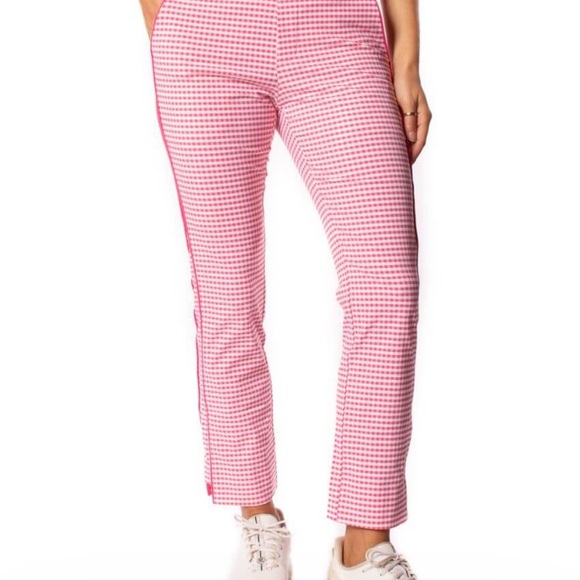 Golftini  Women's Gingham Golf Pants - Picture 1 of 16